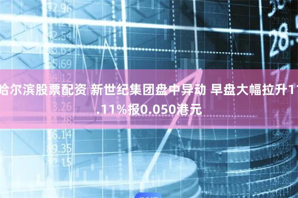 哈尔滨股票配资 新世纪集团盘中异动 早盘大幅拉升11.11%报0.050港元