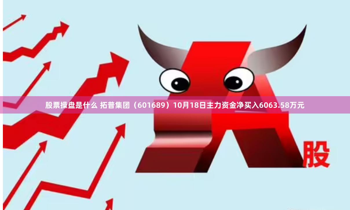 股票操盘是什么 拓普集团（601689）10月18日主力资金净买入6063.58万元